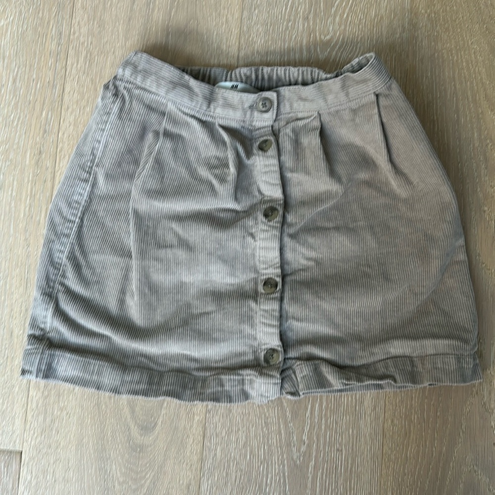 Corduroy mini skirt